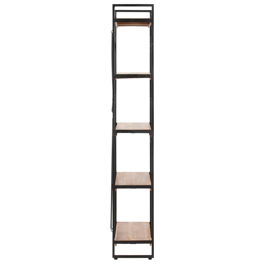 Police za knjige s 5 razina 90x30x180 cm masivno bagremovo drvo