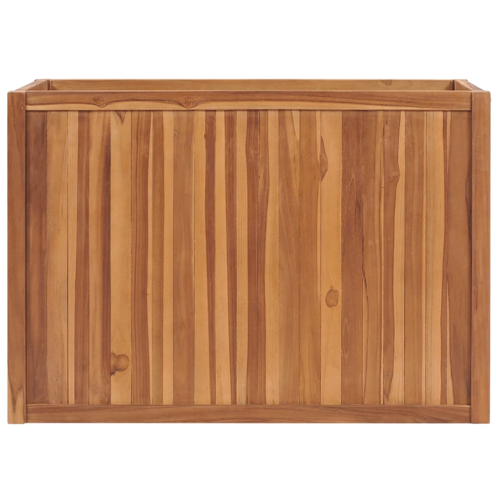 Povišena gredica 100 x 50 x 70 cm od masivne tikovine