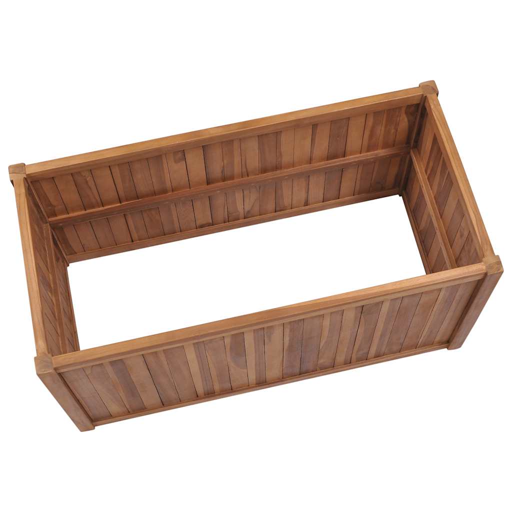 Povišena gredica 100 x 50 x 70 cm od masivne tikovine