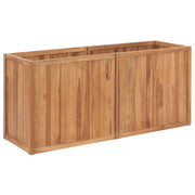 Vrtna posuda za sadnju 150 x 50 x 70 cm od masivne tikovine