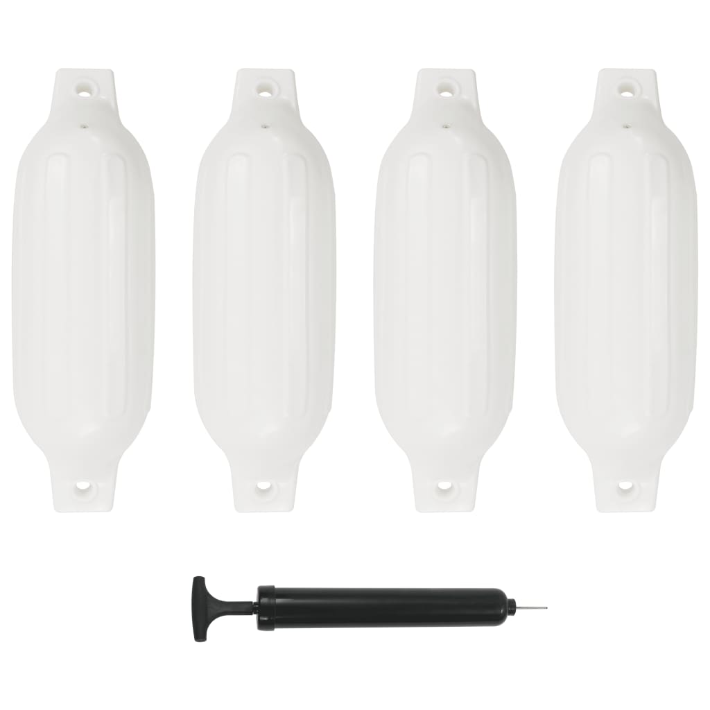 Bokobrani za brod 4 kom bijeli 41 x 11,5 cm PVC