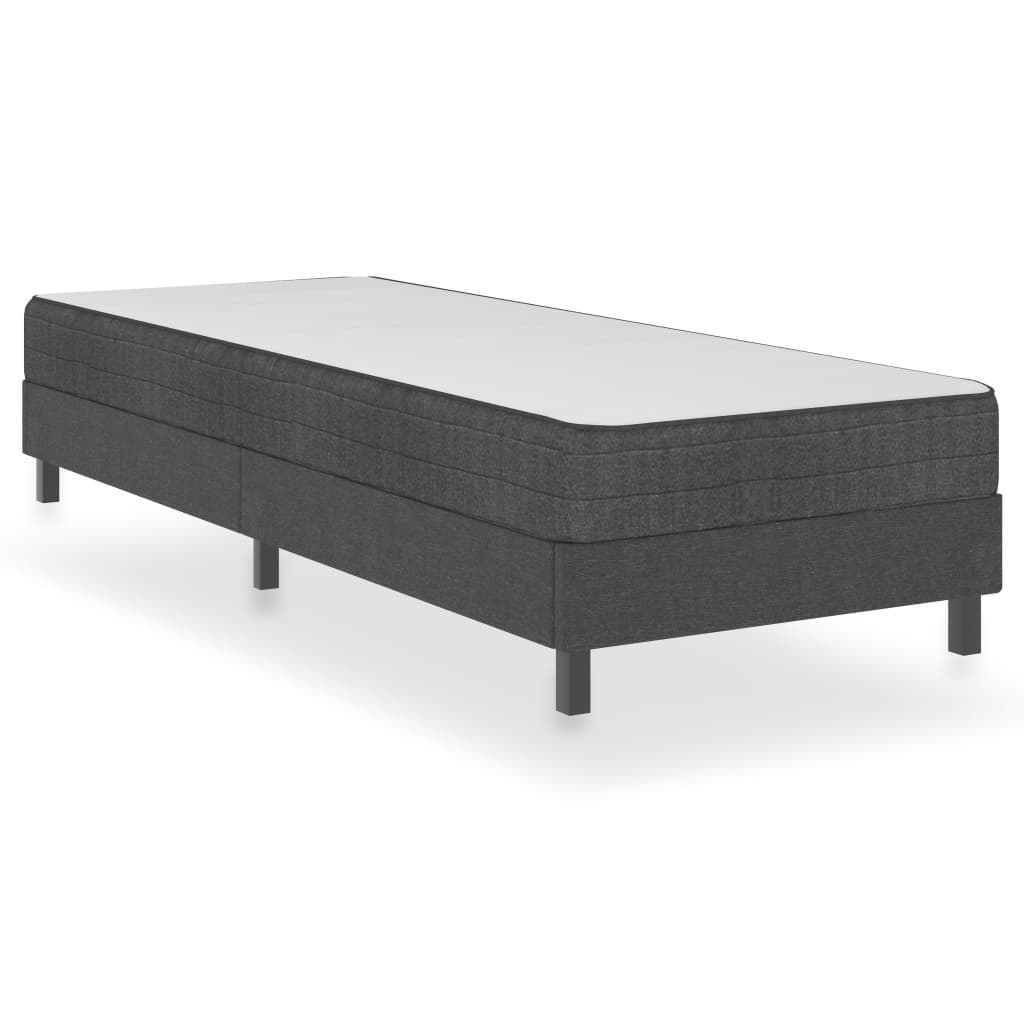 Box spring okvir za krevet od tkanine sivi 100 x 200 cm