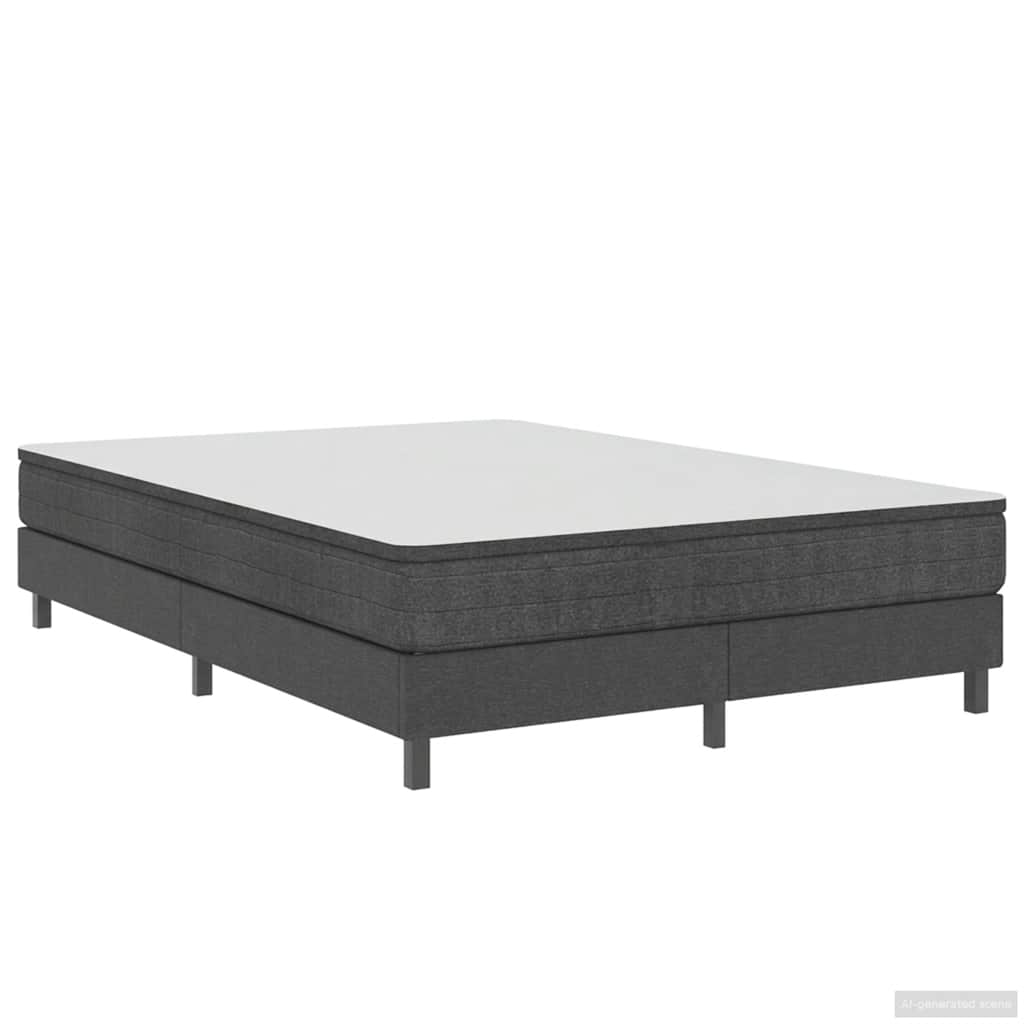Box spring okvir za krevet od tkanine sivi 160 x 200 cm