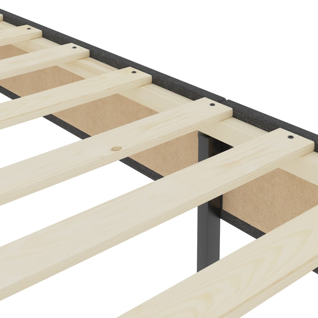 Box spring okvir za krevet od tkanine sivi 100 x 200 cm