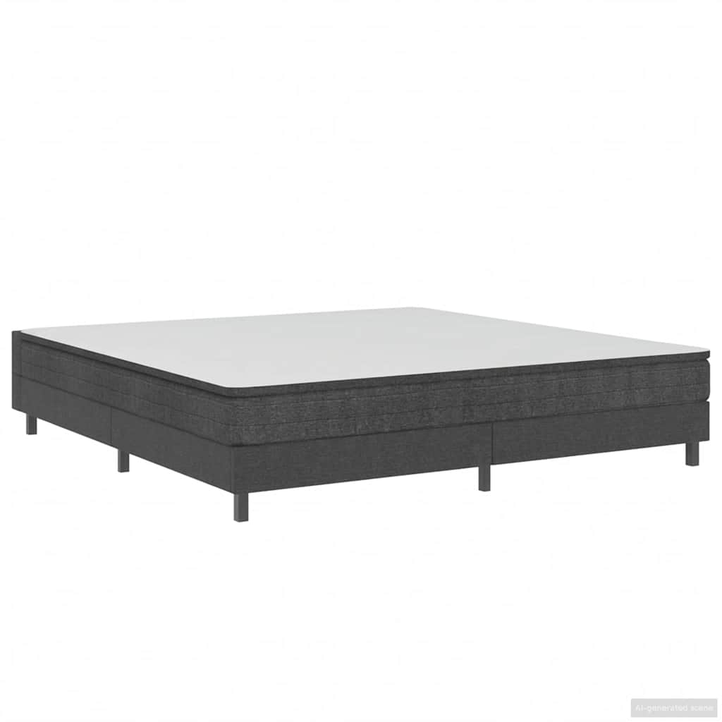 Box spring okvir za krevet od tkanine sivi 180 x 200 cm