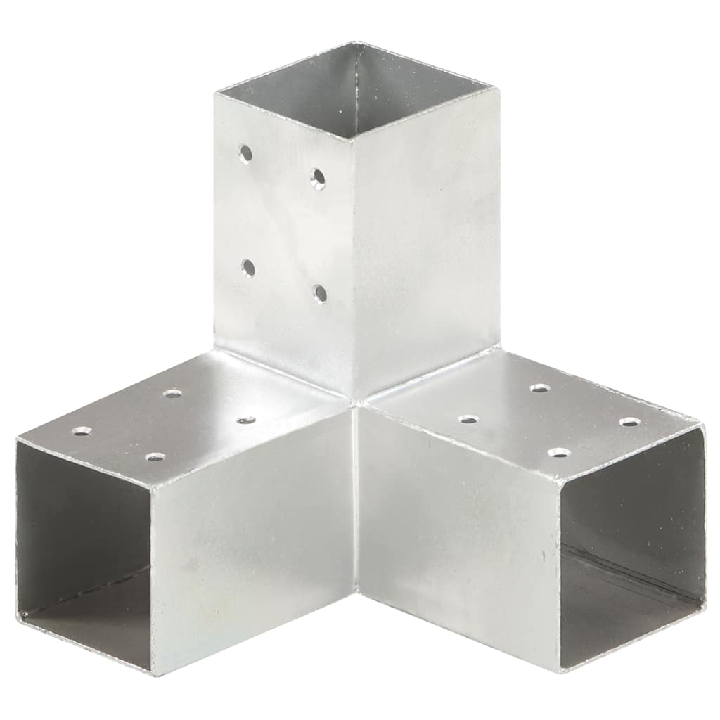 Spojnici za stupove u Y-obliku 4 kom pocinčani metal 71 x 71 mm