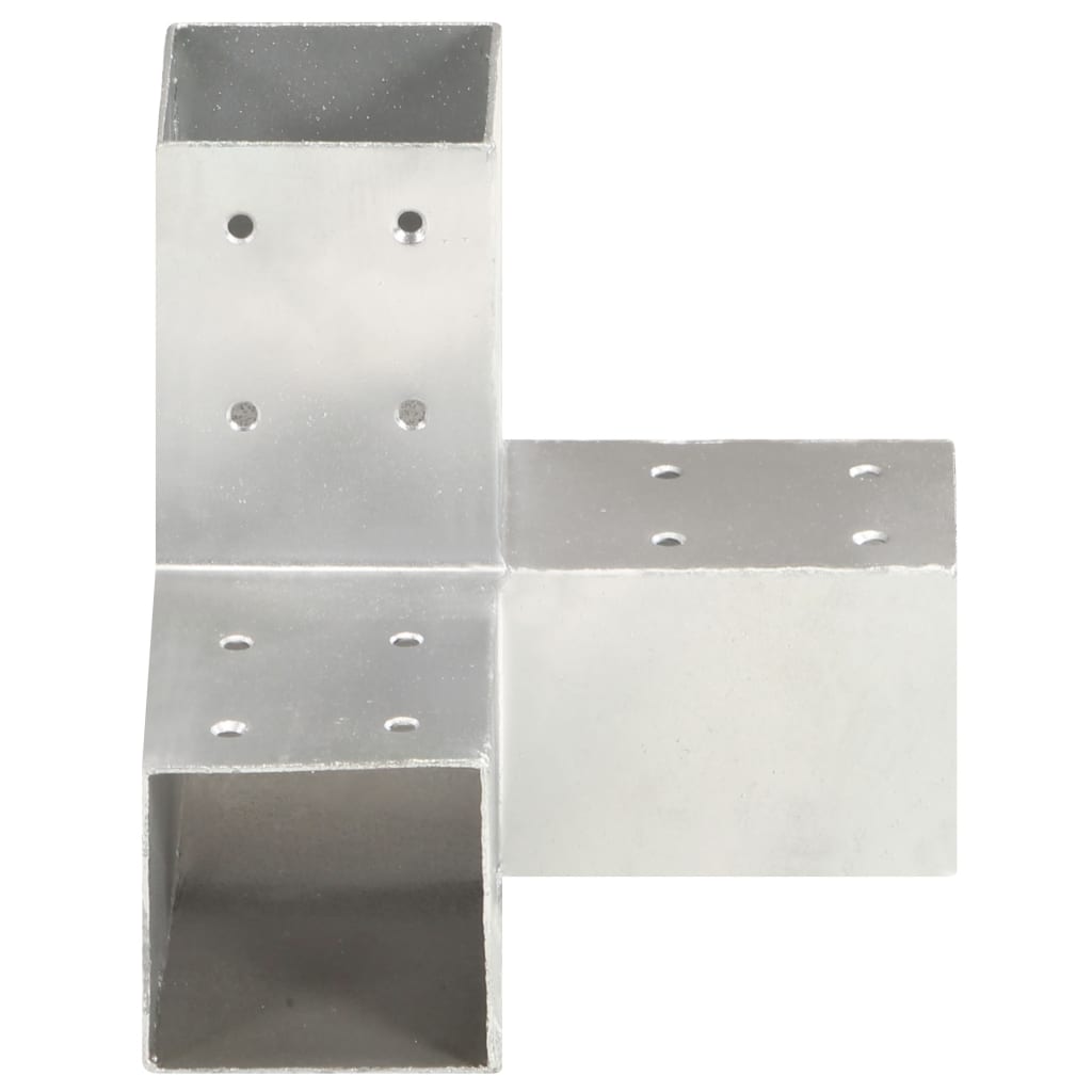 Spojnici za stupove u Y-obliku 4 kom pocinčani metal 81 x 81 mm