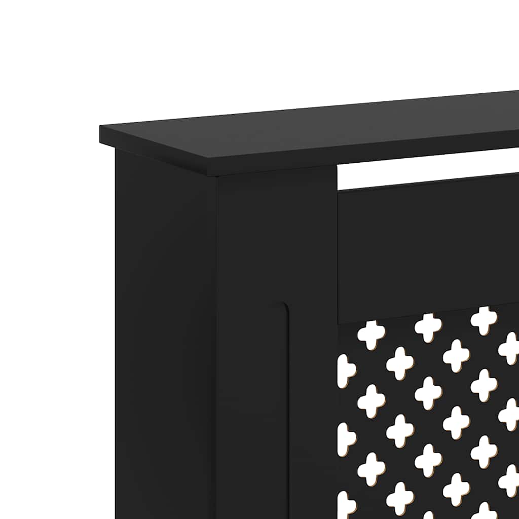 Pokrov za radijator crni 172 x 19 x 81,5 cm MDF