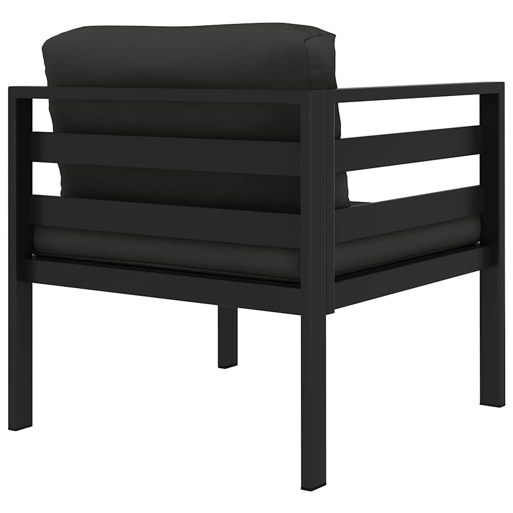 Modularna kutna sofa s jastucima 1 kom aluminijska antracit