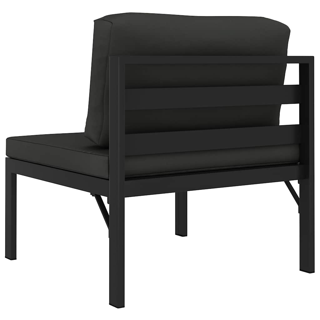 Modularna srednja sofa s jastucima aluminijska antracit