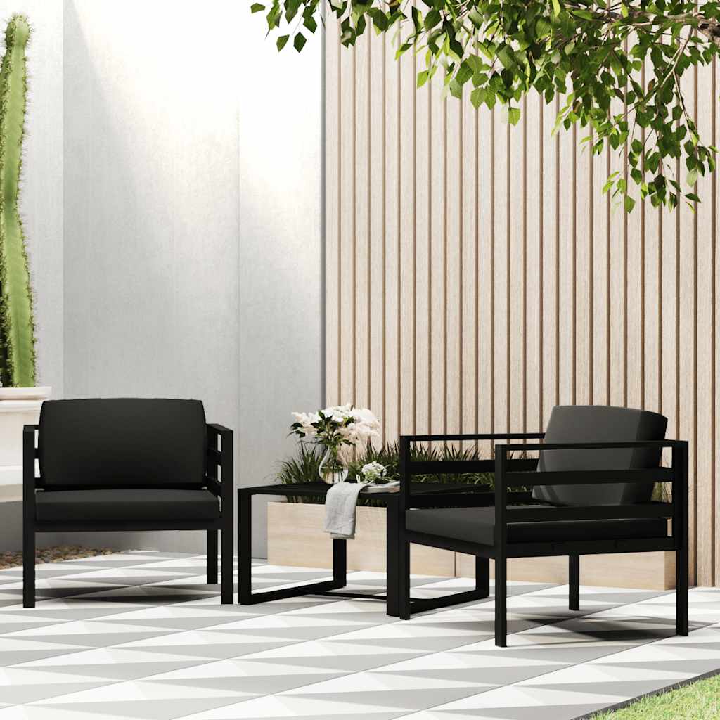Sofa za jednu osobu s jastucima aluminijska antracit