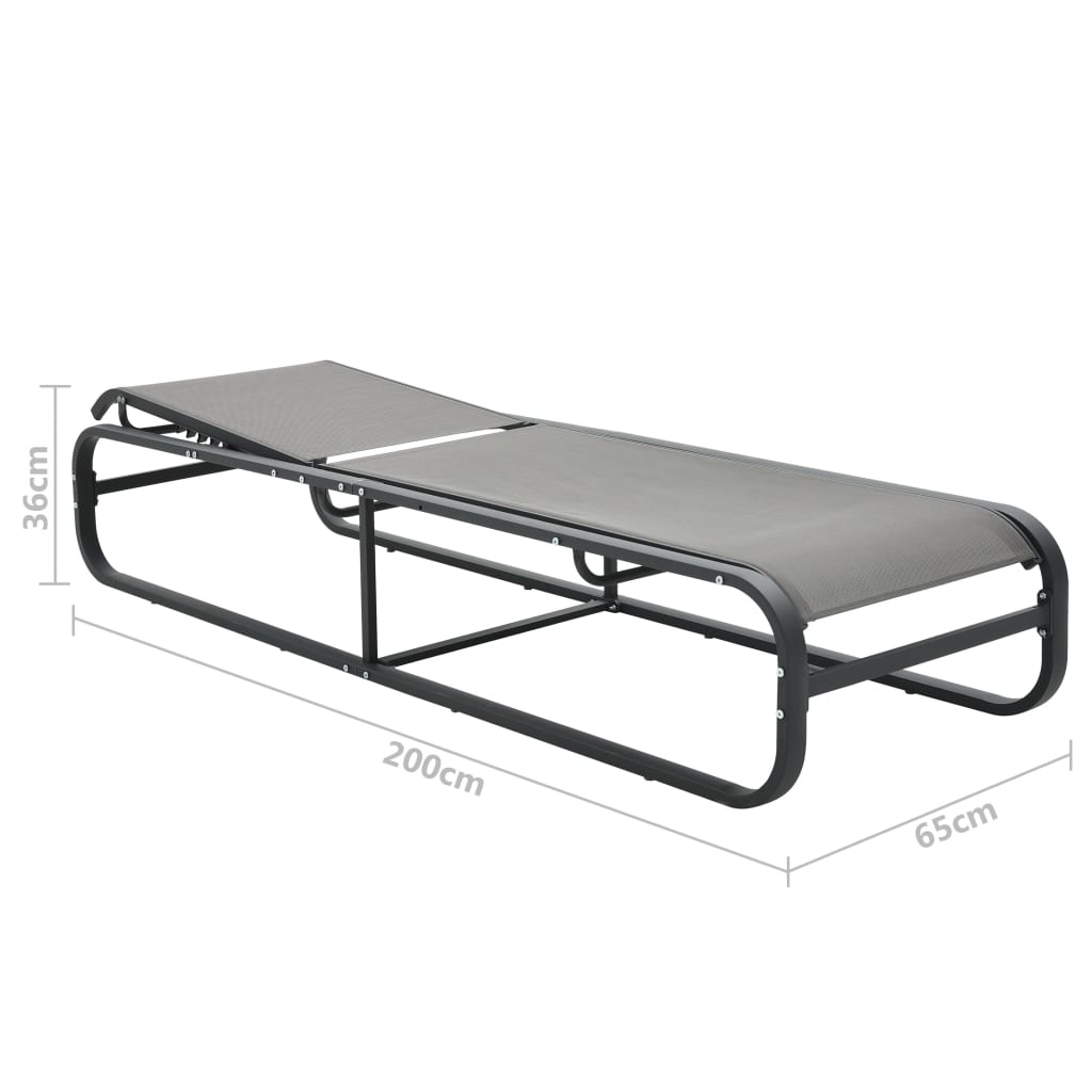 Ležaljka za sunčanje od aluminija i tekstilena