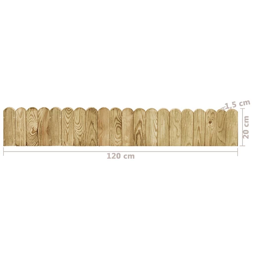 Rolana ograda zelena 120 cm od impregnirane borovine