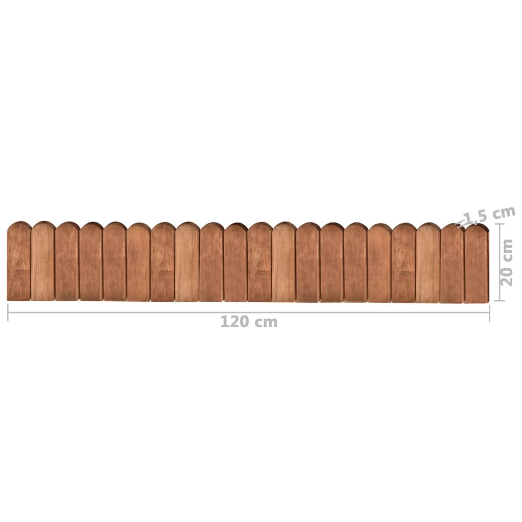 Rolana ograda smeđa 120 cm od impregnirane borovine
