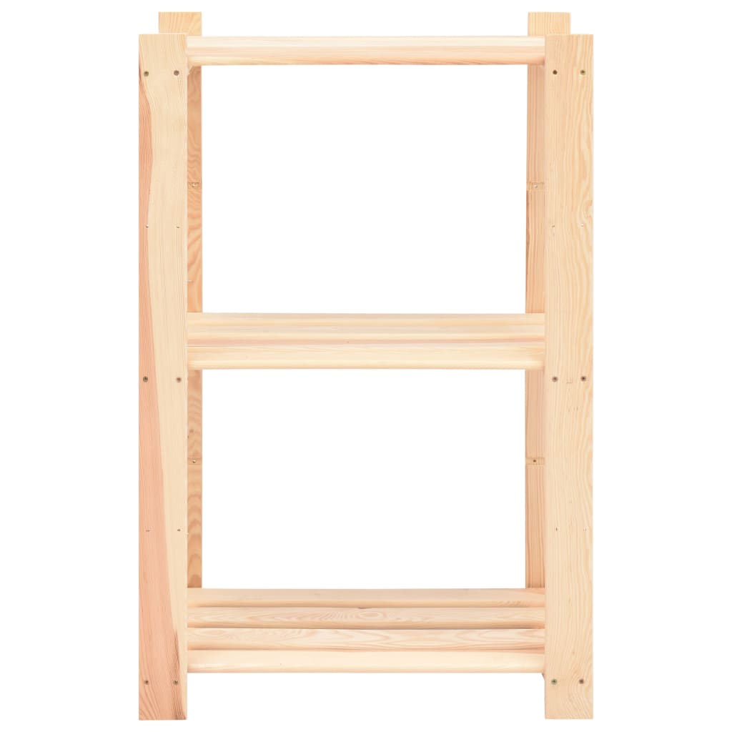 Stalci za pohranu s 3 razine 5 kom 60x38x90 cm borovina 150 kg