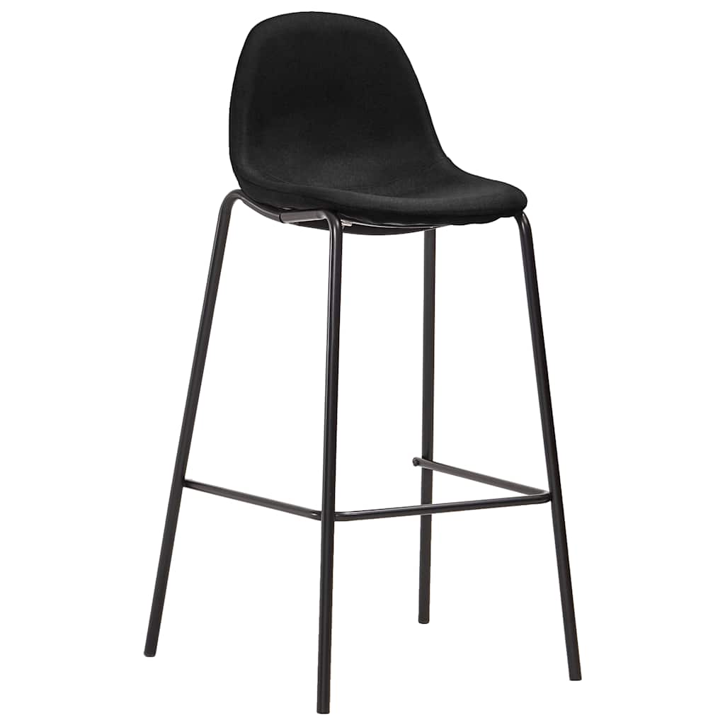 3-dijelni barski set od tkanine crni