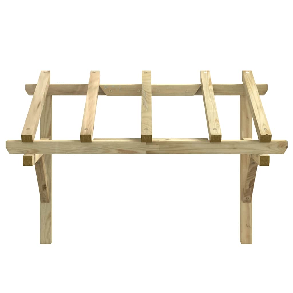 Nadstrešnica za vrata 150 x 100 x 100 cm od masivne borovine