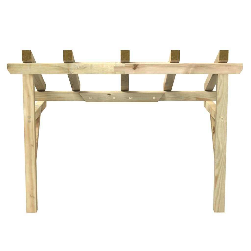 Nadstrešnica za vrata 150 x 100 x 100 cm od masivne borovine