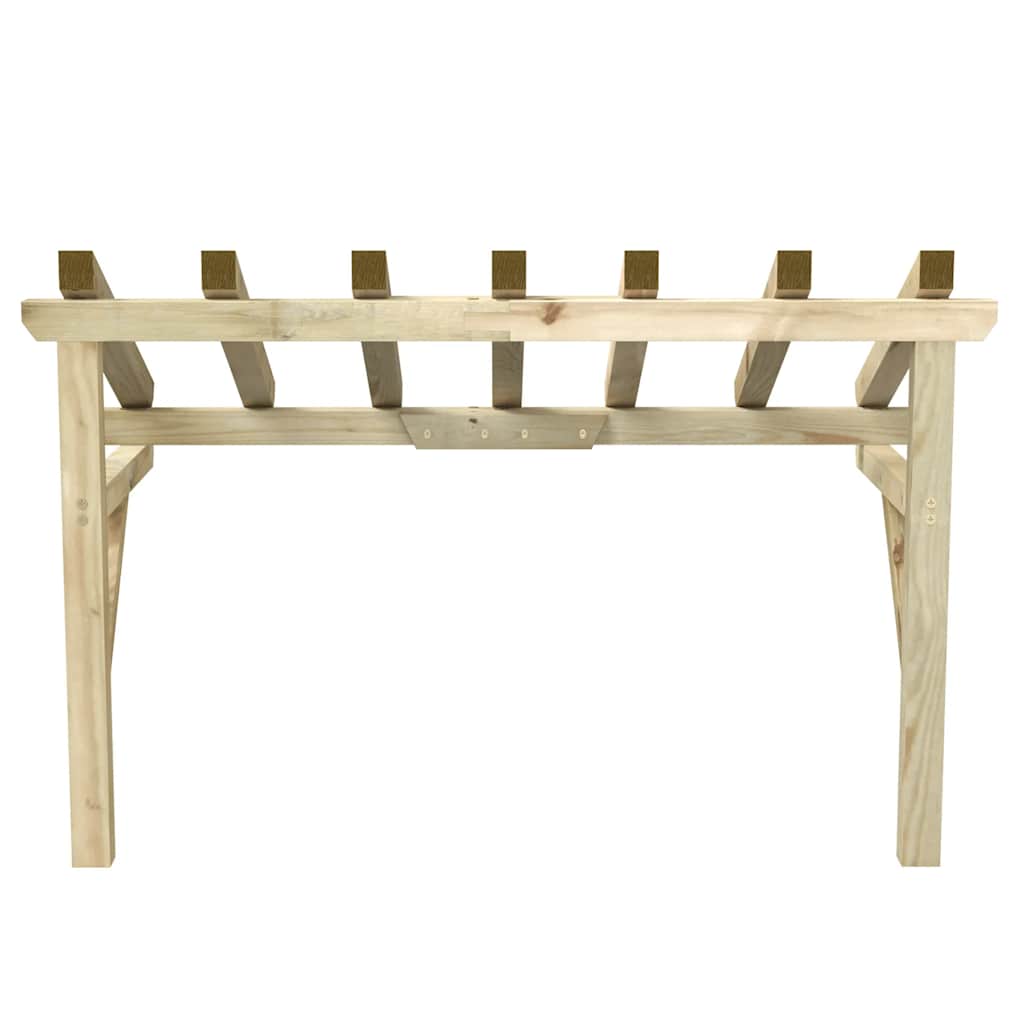 Nadstrešnica za vrata 200 x 100 x 100 cm od masivne borovine