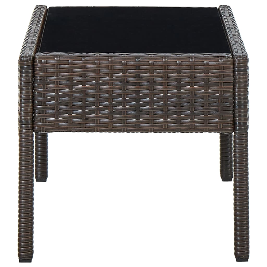 Vrtni stol smeđi 75 x 40 x 37 cm od poliratana