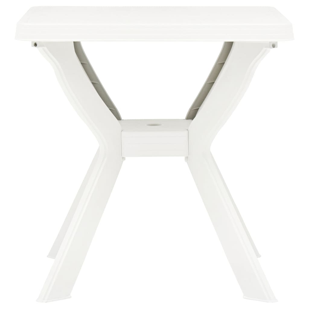 Bistro stol bijeli 70 x 70 x 72 cm plastični