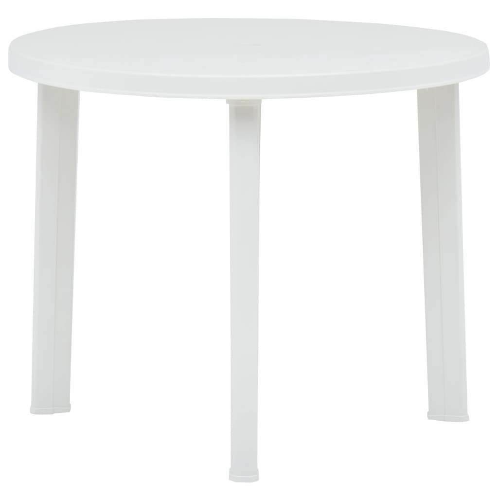 Vrtni stol bijeli 89 cm plastični