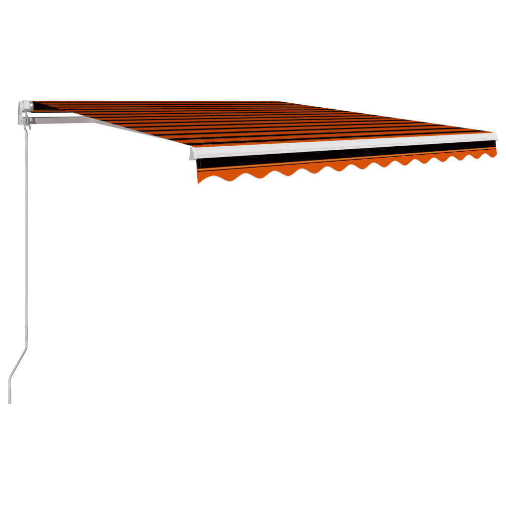 Tenda na ručno uvlačenje 300 x 250 cm narančasto-smeđa