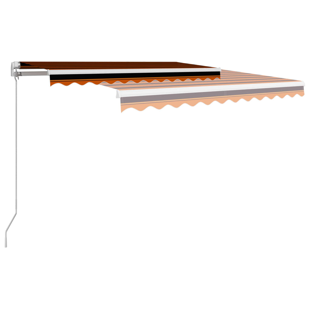 Tenda na ručno uvlačenje 300 x 250 cm narančasto-smeđa