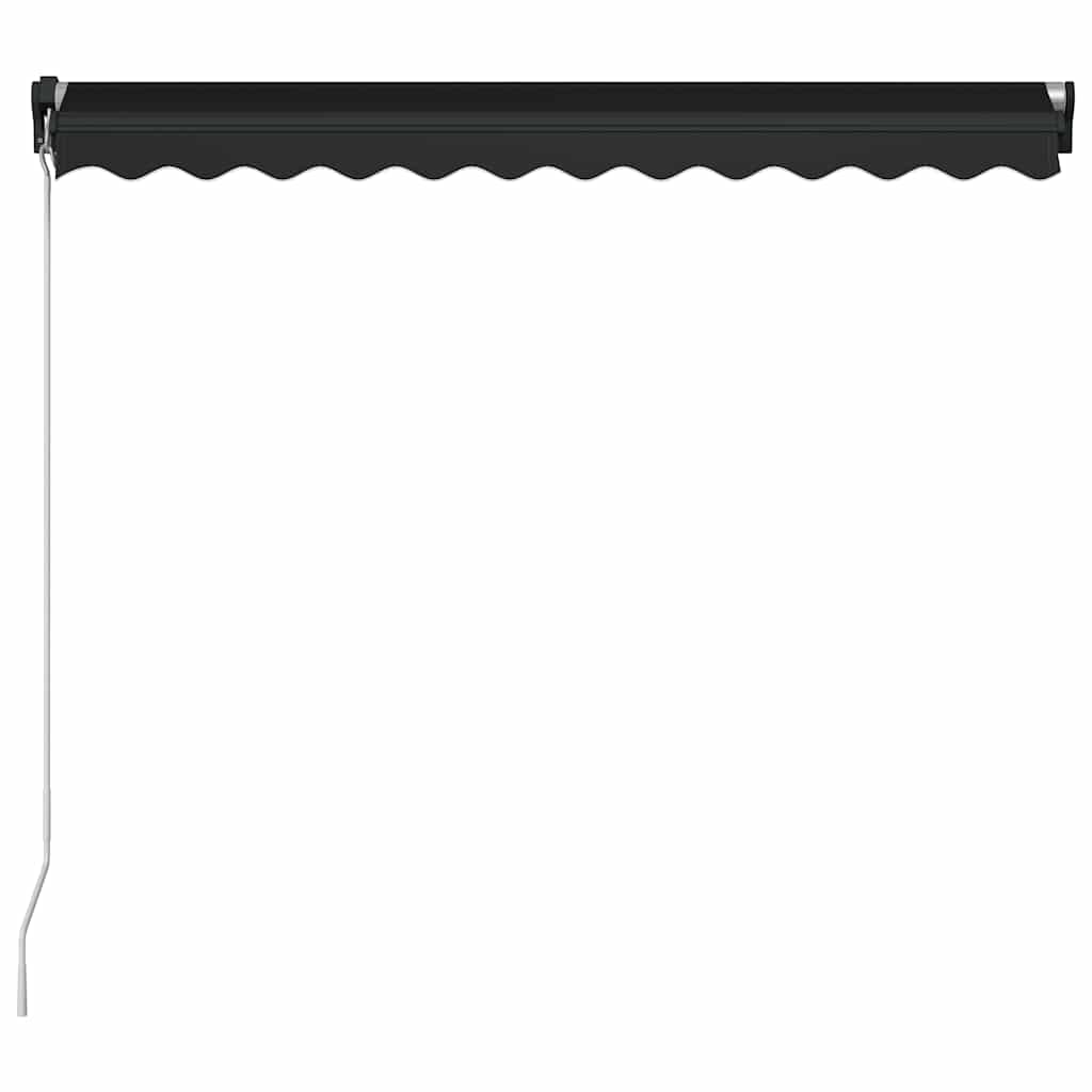 Tenda na ručno uvlačenje s LED svjetlima 350 x 250 cm antracit