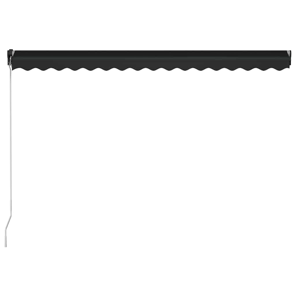Tenda na ručno uvlačenje s LED svjetlima 450 x 300 cm antracit
