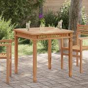 Vrtni blagovaonski stol 80 x 80 x 80 cm od masivne tikovine