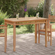 Vrtni blagovaonski stol 120 x 65 x 80 cm od masivne tikovine