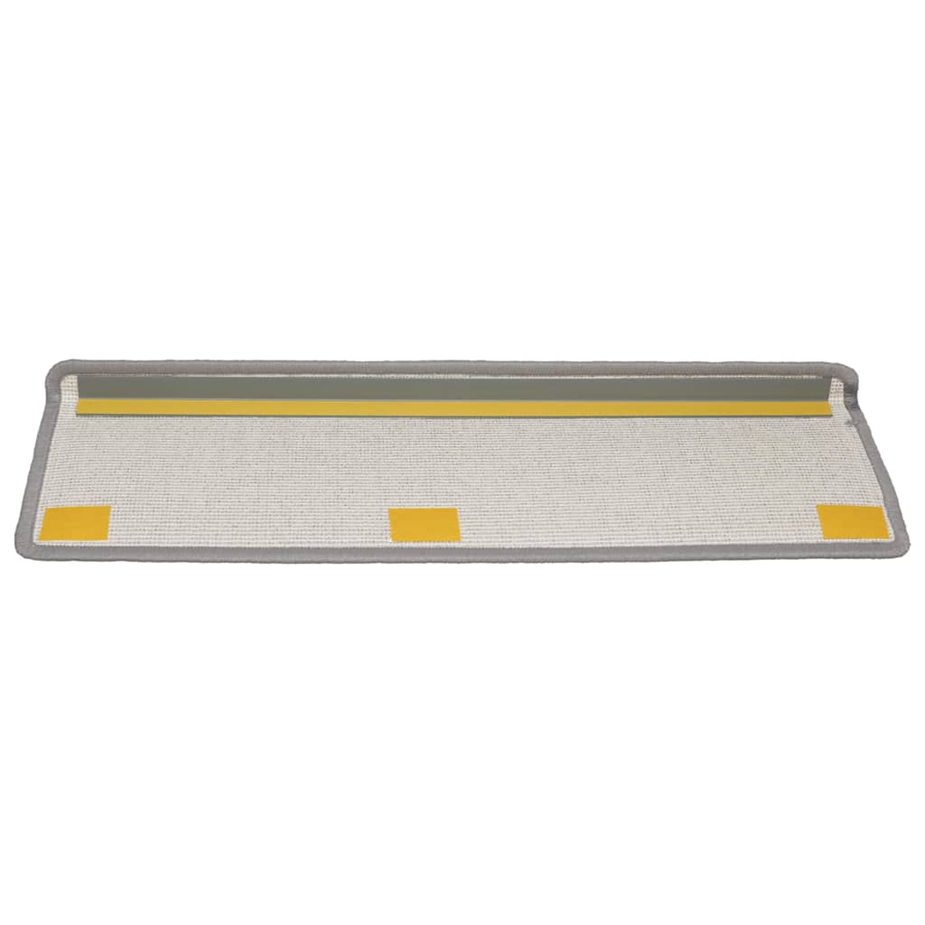Prostirke za stepenice 15 kom 65x21x4 cm svijetlo sive pravokutne rubove