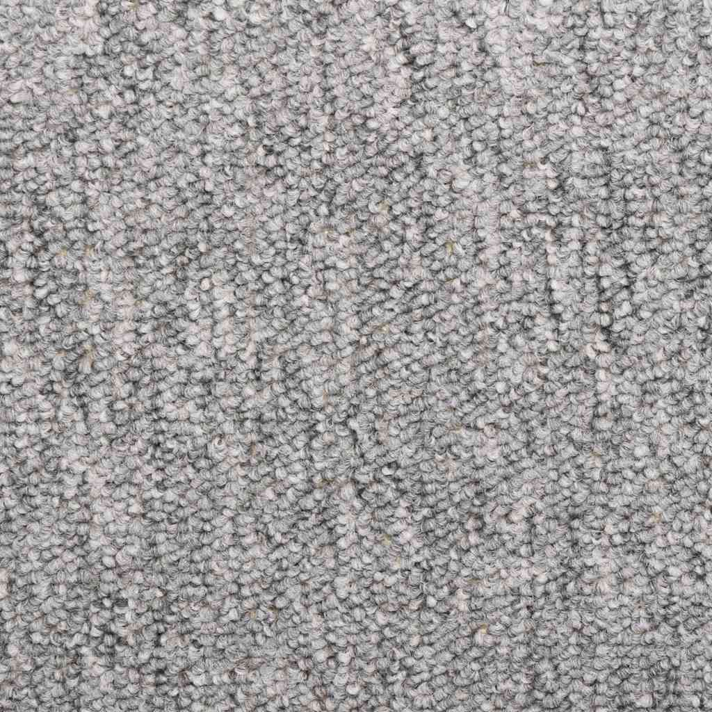 Prostirke za stepenice 15 kom 65x21x4 cm svijetlo sive pravokutne rubove