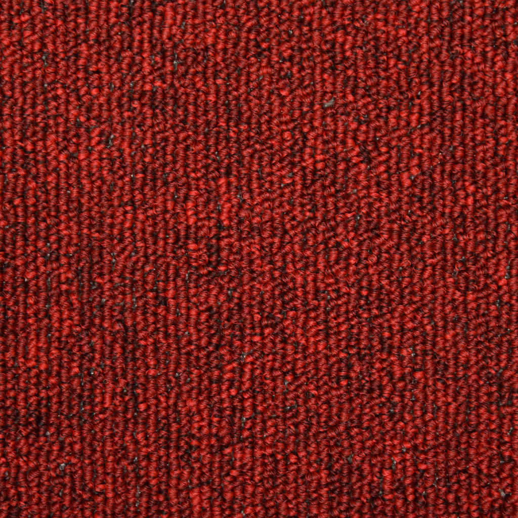 Prostirke za stepenice 15 kom 65x21x4 cm crvene pravokutni rub