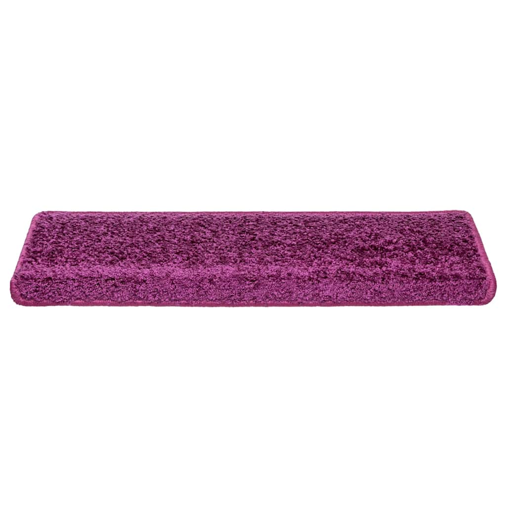Prostirke za stepenice 15 kom 65x21x4 cm ljubičaste pravokutne rubove