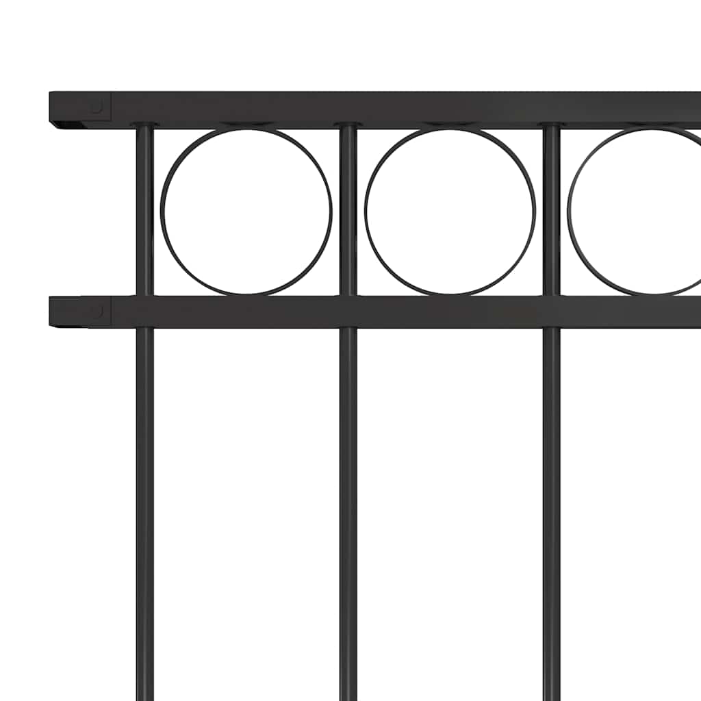 Ogradni panel ASSEN čelik 1,7x1 m Crni