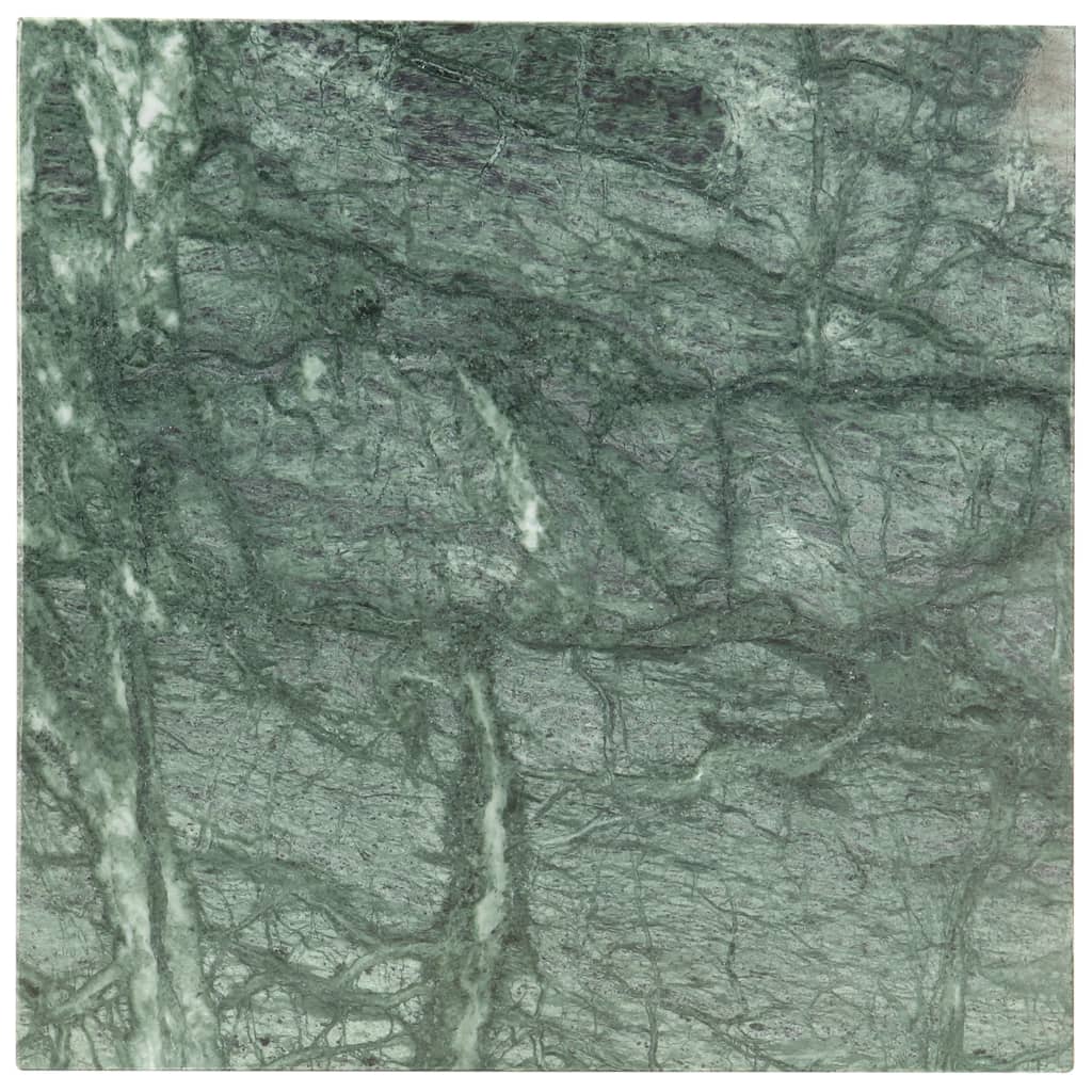 Stolić za kavu zeleni 40x40x35 cm pravi kamen mramorne teksture
