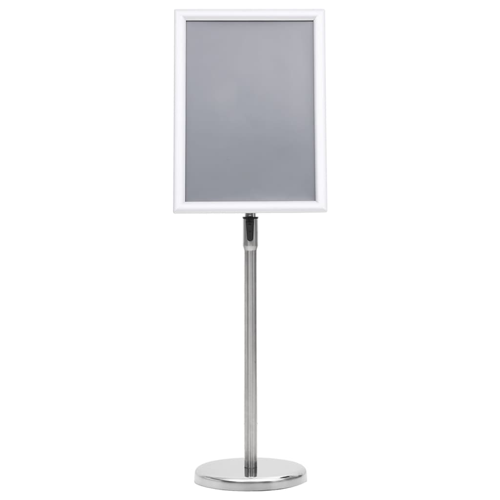 Stalak za plakate A3 s postoljem srebrni od aluminijske legure