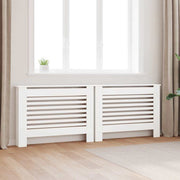 Pokrovi za radijator 2 kom bijeli 112 x 19 x 81,5 cm MDF