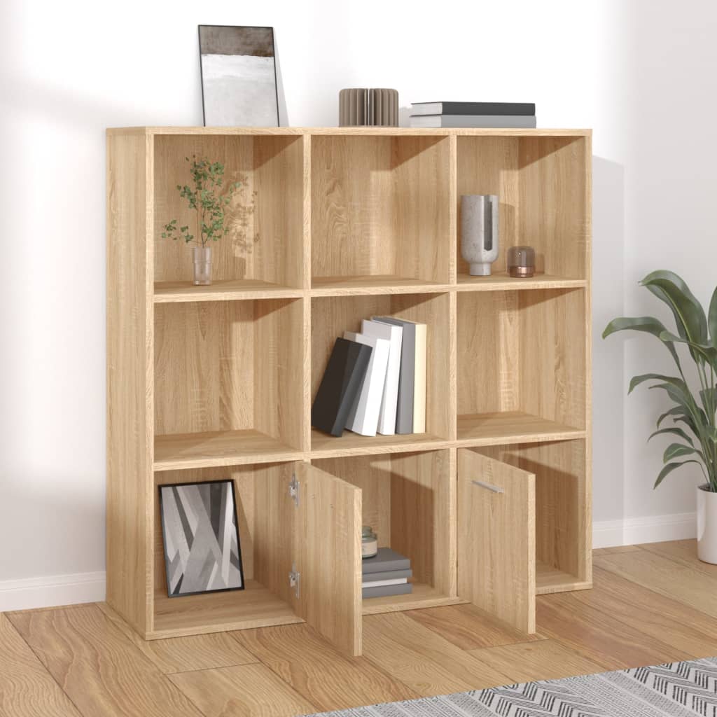 Ormarić za knjige boja hrasta 98x30x98 cm od konstruiranog drva
