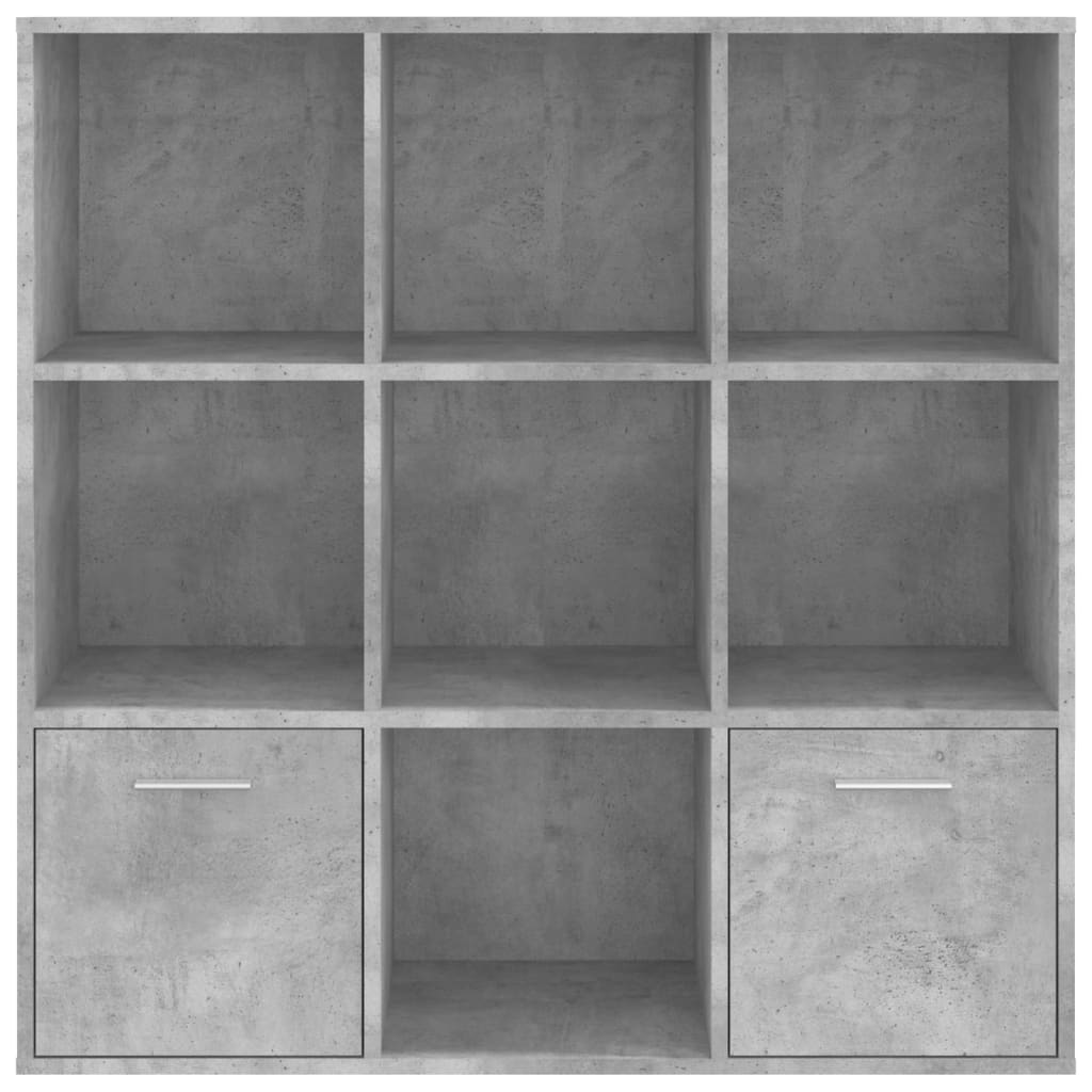 Ormarić za knjige boja betona 98 x 30 x 98 cm konstruirano drvo