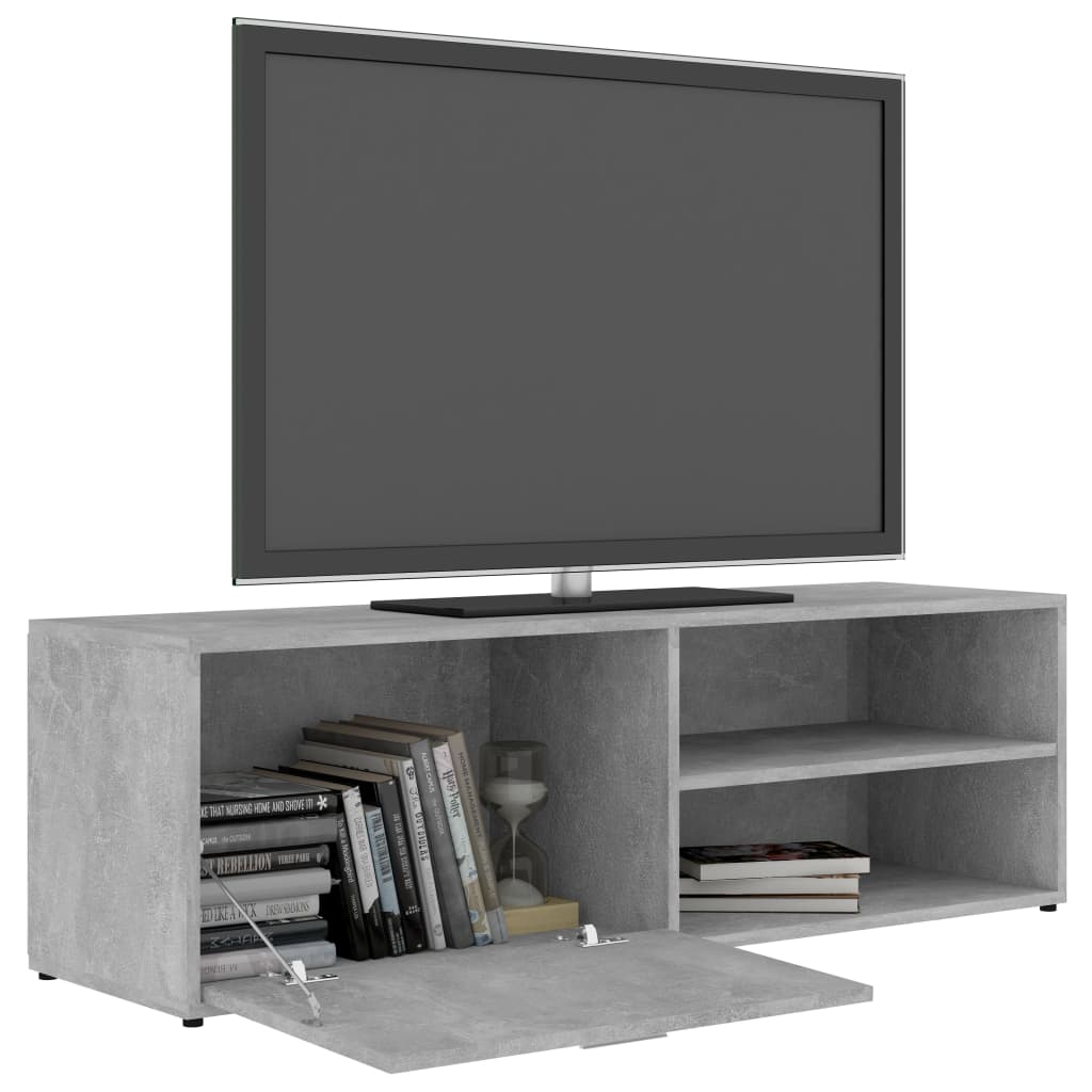 TV ormarić siva boja betona 120 x 34 x 37 cm konstruirano drvo