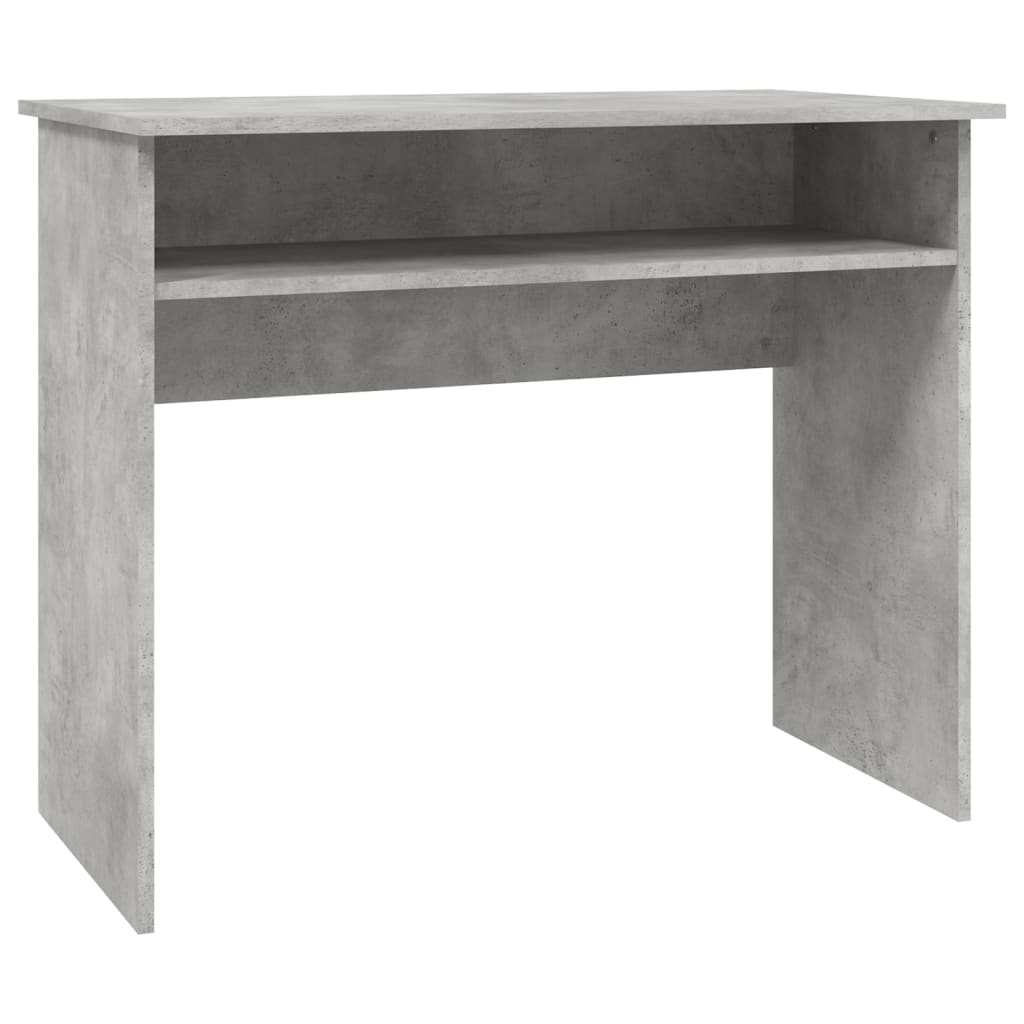 Radni stol siva boja betona 90 x 50 x 74 cm konstruirano drvo
