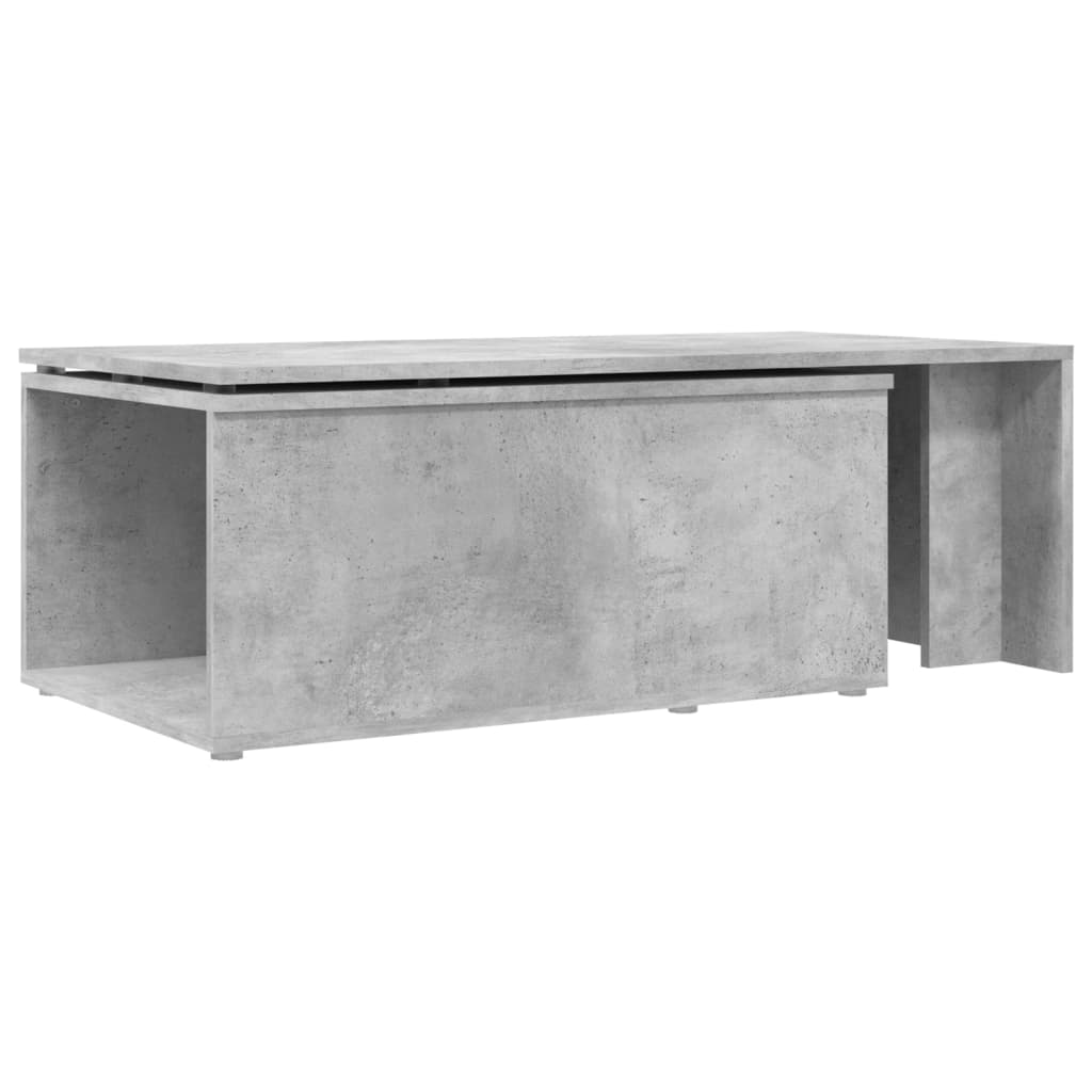 Stolić za kavu siva boja betona 150 x 50 x 35 cm od iverice