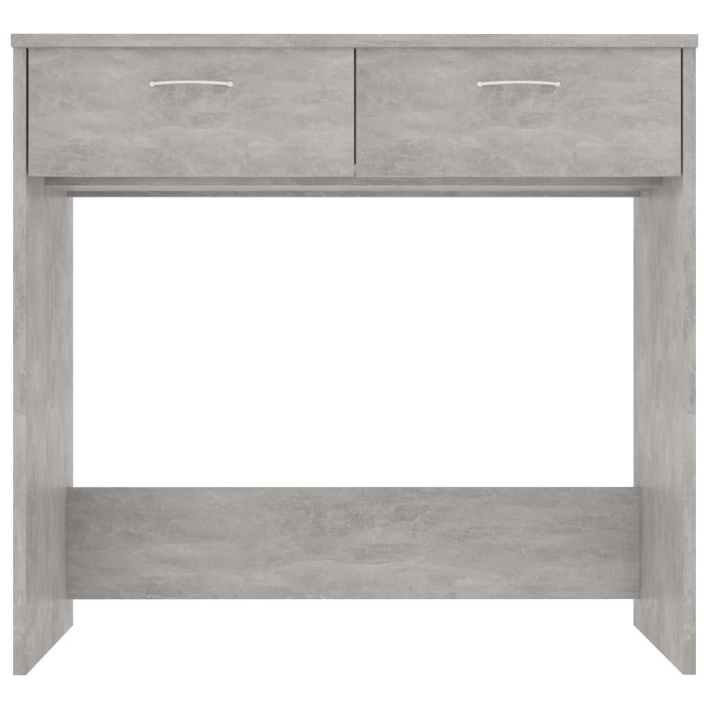 Radni stol siva boja betona 80 x 40 x 75 cm konstruirano drvo