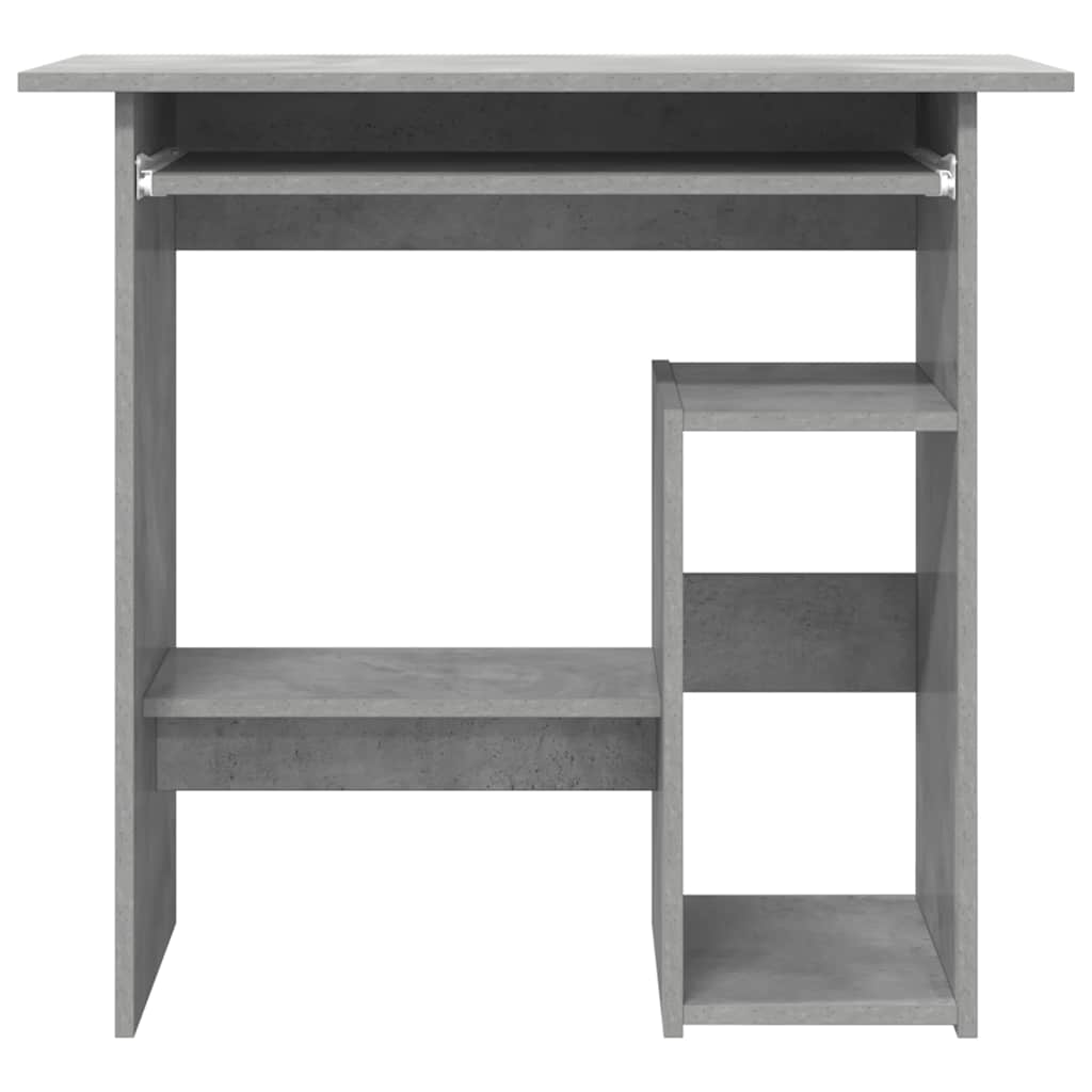 Radni stol siva boja betona 80 x 45 x 74 cm konstruirano drvo