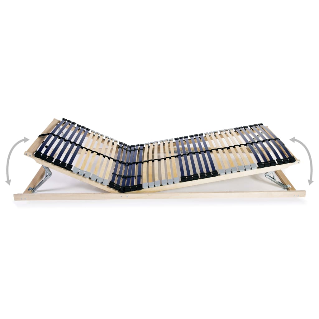 Podnice za krevet 2 kom s 42 letvice i 7 zona 80 x 200 cm