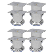 Noge za kauč 8 kom okrugle kromirane 60 mm