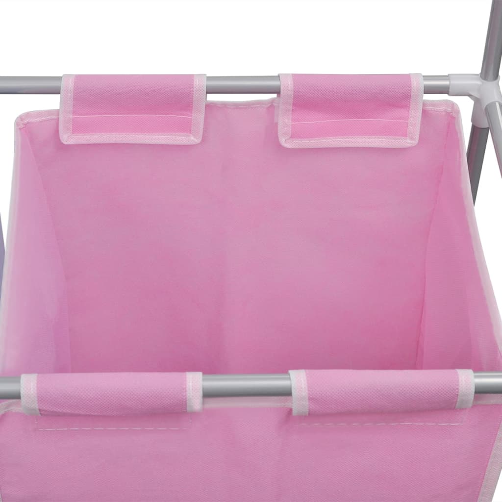 2-dijelne košare za rublje 2 kom s gornjom policom za sušenje